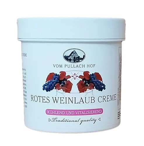 ROTES WEINLAUB CREME 250ml kühlend vitalisierend Pflegecreme Fußcreme Beincreme Massage Fuß Bein 85