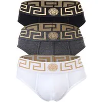 Versace Topeka Slip - Eleganter Herren Slip - Hochwertiger Herren Slip von VERSACE mit stilvollem Greca-Muster und ikonischem Medusa-Motiv. Ideal für modebewusste Herren, die Wert auf Qualität und Design legen.