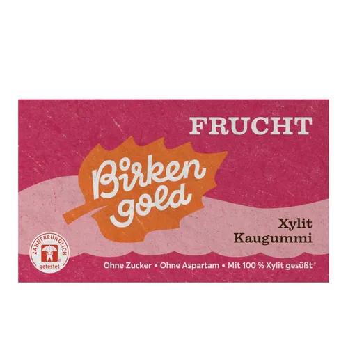 Xylit Frucht Kaugummi  12 Stück im Blister  von Birkengold in grün von Birkengold