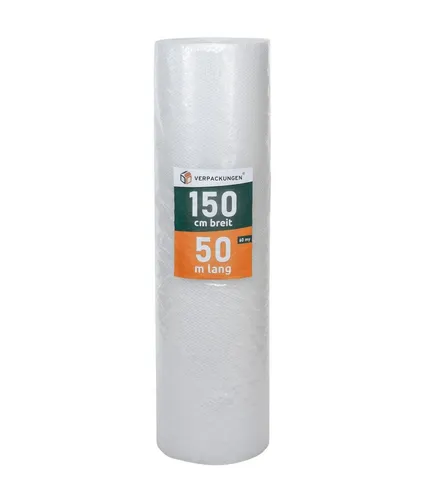 BB-Verpackungen Schutzfolie Luftpolsterfolie (1,5 x 50 m) 3-lagig 75 my, (1-St), 3-lagig, 1,5 x 50 m, 75 my