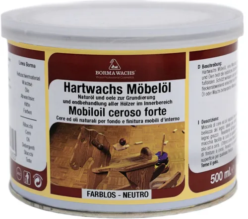 Natur HARTWACHS ÖL Holzöl Versiegelung Schutz Parkett Holzboden 500ml