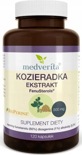 MEDVERITA Bockshornklee-FenuSterol-Extrakt 500 mg TESTOSTERON-VERDAUUNG 120k