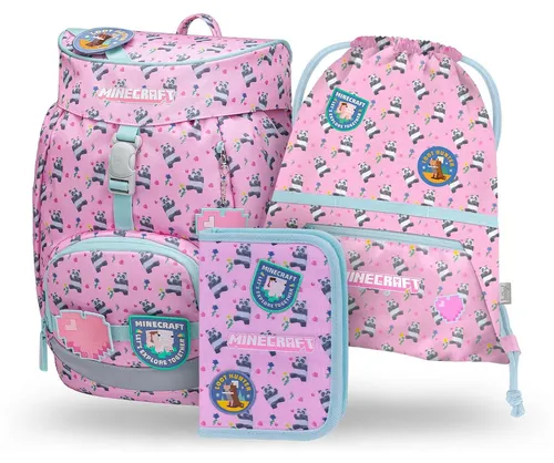 Baagl Schulranzen Mädchen Set 3 Teilig