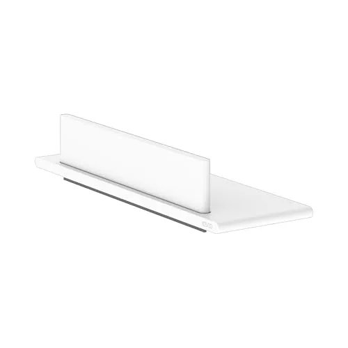 Keuco Rose Duschablage 32,8 cm mit Duschabzieher - Duschkörbe & Duschablagen mit integriertem Duschabzieher zur Vermeidung von Kalk- und Wasserflecken. Made in Germany, inklusive Klebeset und Schraubset für einfache Montage.