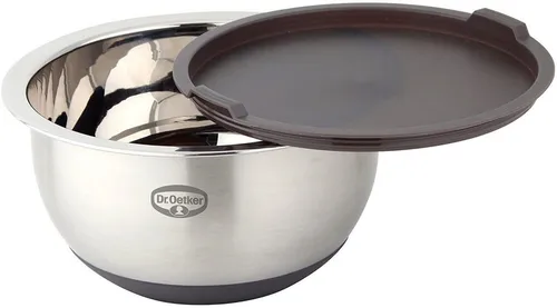 Dr. Oetker Rührschüssel mit Deckel 3L aus Edelstahl