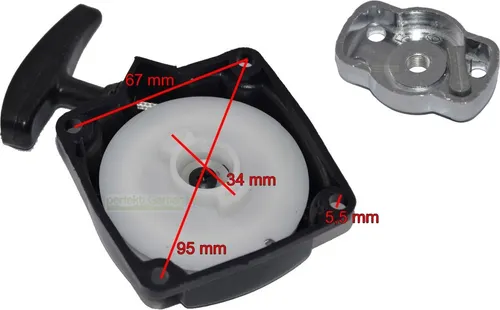 Seilzugstarter +Mitnehmer für 43 ccm - 52 ccm Motorsense Heckenshere Multitool