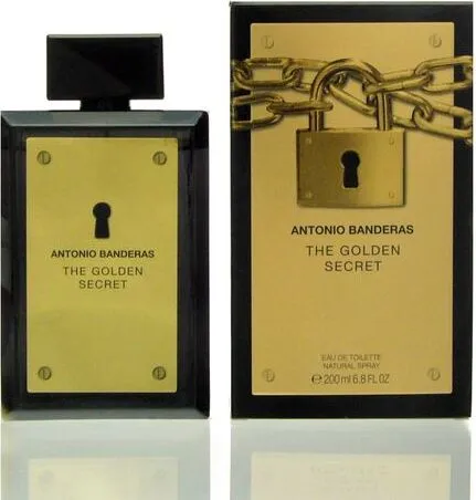 Antonio Banderas The Golden Secret Eau De Toilette 200 ml - Herrendüfte, verführerischer Duft mit holzigen und würzigen Noten für den modernen Mann.
