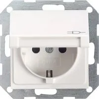 Gira Steckdoseneinsatz mit Klappdeckel Standard 55 Reinweiß - Praktischer Steckdoseneinsatz mit Klappdeckel in Reinweiß, ideal für moderne Wohnräume und eine sichere Nutzung.