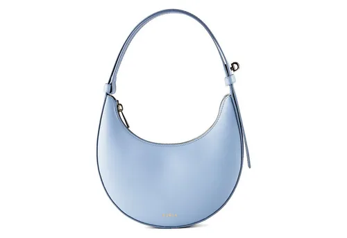 Furla Delizia Schultertasche aus Leder – 21 cm – Blau von Furla