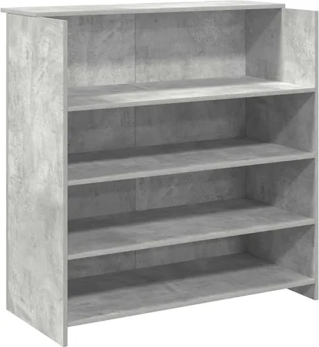 vidaXL Empfangstheke Betongrau 100x50x103,5 cm in grau von vidaXL