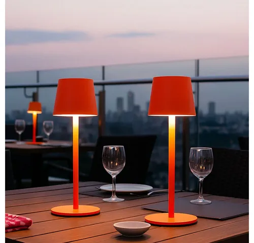 GLOBO LIGHTING LED Außen-Tischleuchte mit Touchdimmer und Farbwechsel