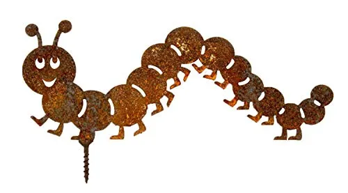 Manufaktur Lichtbogen Edelrost Raupe zum Einschrauben