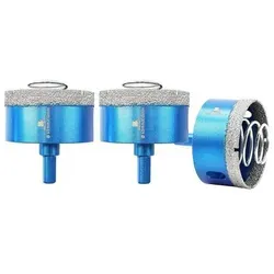 Diamant Fliesenbohrer Set 65mm – 3 Stück für Keramik - Praktisches 3er Set Diamant Fliesenbohrer mit 65mm Durchmesser. Ideal für präzise und saubere Löcher in Keramik- und Porzellanfliesen. Hohe Schnittfestigkeit und langlebige Qualität für dein nächstes DIY-Projekt.