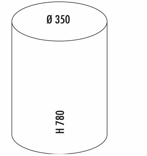 WESCO Einbaumülleimer WESCO® Ashmaster, rot, 28 l in rot von Wesco