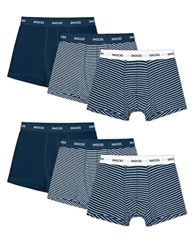 Snocks Boxershorts Herren aus Bio-Baumwolle (6er Pack) von Snocks