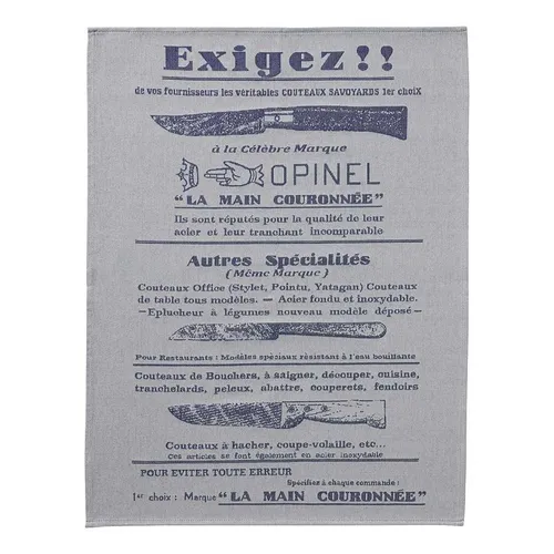 Produktbild Opinel Küchentuch hell Jacquardmuster