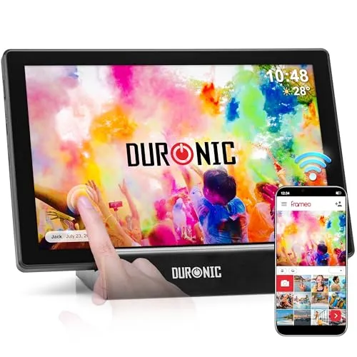 Duronic PF1D BK Digitaler Bilderrahmen