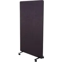 PROREGAL® Sichtschutz-Trennwand 147x80x39cm rollbar – Braun-Grau - Flexibler Raumteiler für Büro und Schulungsräume, kombiniert Schallschutz und Privatsphäre. Mit Rollen für einfache Mobilität und Nutzung als Pinnwand. Ideal für ein harmonisches Arbeitsumfeld.