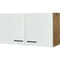 Flex Well Hängeschrank Vintea 100 x 32 x 54,8 cm - magnolienweiss matt - Küchenschrank mit modernem Design, ideal zur optimalen Nutzung des Raumes und zur stilvollen Aufbewahrung in Ihrer Küche.