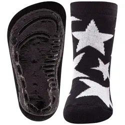 Ewers ABS-Socken Stoppersocken Sterne (1-Paar) grau|schwarz 31-34