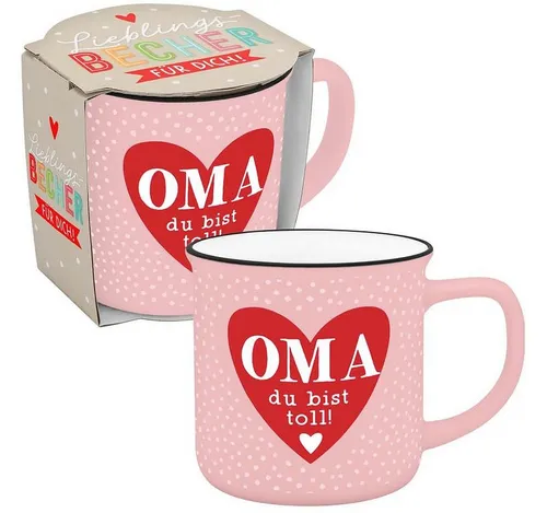Sheepworld Tasse Tasse Lieblings-Becher Tee Kaffeetasse Geschenk Sheepworld OMA TOLL, Porzellan