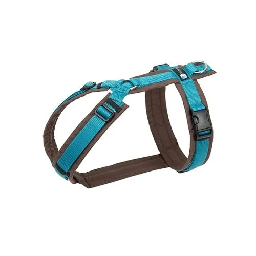 anny-x Brustgeschirr Fun braun Petrol - Gr. XS - Weiteres Autozubehör, vollunterlegte Polsterung und ergonomischer Aufbau sorgen für optimalen Komfort und Rückenschonung beim Autofahren mit Ihrem Hund.