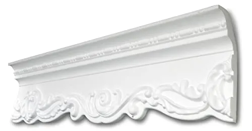 Decosa Stuckleiste G39 - Elegante Deckenleiste in Weiß - Zier- & Stuckleisten, veredeln Sie Ihre Räume mühelos mit authentischer Stuck-Optik und unkomplizierter Verarbeitung ohne Handwerker.