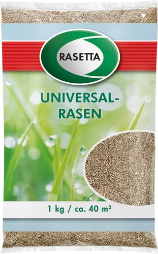 Universalrasen 1 kg für ca. 40 m² - Hochwertiger Universalrasen für ca. 40 m², ideal für eine grüne und dichte Rasenfläche. Perfekt für Gartenliebhaber, die einen strapazierfähigen Rasen wünschen.