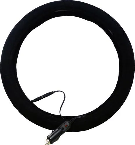 HP Autozubehör Heizbarer Lenkradbezug 38cm Schwarz