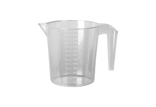 Neuetischkultur Messbecher Messbecher Transparent Kunststoff, Kunststoff, (1-St., 1 Messbecher), Küchenmaß Messtopf