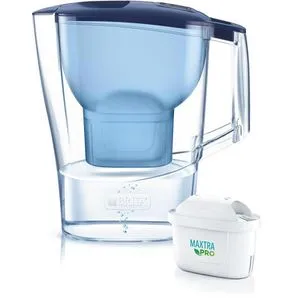 Brita Wasserfilter-Kanne Aluna Cool, 2,4 Liter, aus Kunststoff, blau, inkl. 1 Filterkartusche