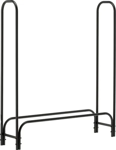 Kaminholzregal 100 cm – Stilvoller Holzständer für Innen- und Außenbereich - Praktischer Holzständer für Kamin- und Ofenholz. Langlebige Stahlkonstruktion, offene Bauweise für optimale Belüftung. Ideal für moderne und klassische Räume. Schnelle Montage, belastbar bis 200 kg.