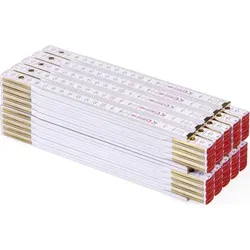 Zollstock Metrie PERFEKT 10-2m weiß von Metrie