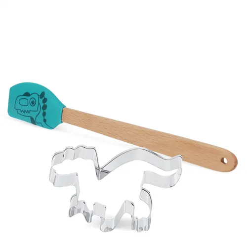 Ausstechform & Mini-Spachtel Dinosaurier Rex London Teigschaber Dino T-Rex