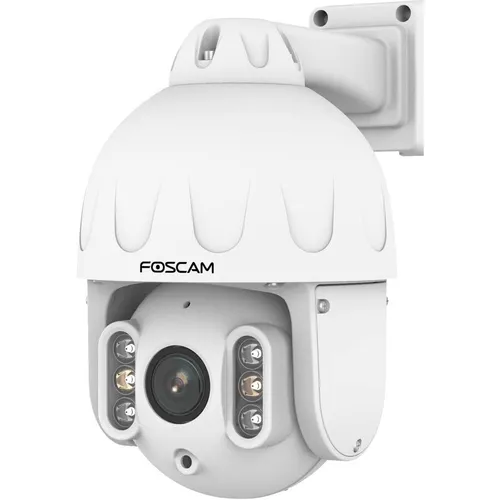 FOSCAM SD8EP W - 8 MP PoE PTZ Überwachungskamera - Überwachungskamera mit 8 MP Auflösung, 4-fachem optischen Zoom und intelligenter Personenverfolgung. Ideal für Innen- und Außenbereich, IP66 wetterfest.