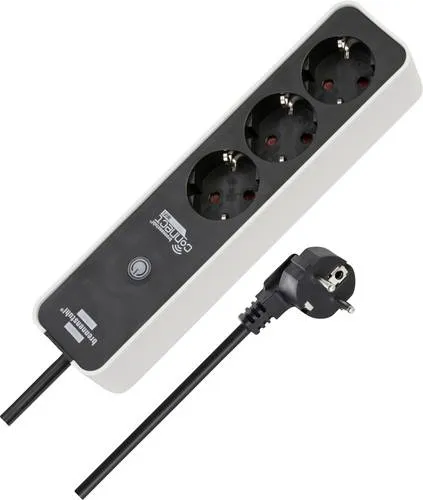 Brennenstuhl Ecolor WiFi-Steckdosenleiste Schwarz, Weiß