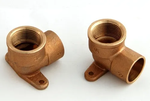 2x Rotguss Deckenwinkel 22mm-3/4