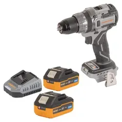 Procraft Industrial CD20Abb Akku Schlagbohrschrauber 20 V - Leistungsstarker Akku Schlagbohrschrauber mit 85 Nm, inklusive 2x 4,0 Ah Akkus und Ladegerät. Ideal für vielseitige Anwendungen und hohe Effizienz.
