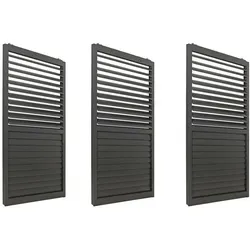 MCW Pavillonseitenteil MCW-L46-ST, 272x206 cm - Eleganter Sicht- und Windschutz - Pavillon-Seitenteile für Pergola MCW-L46, bestehend aus 3 robusten Schiebetüren, bieten optimalen Sicht- und Windschutz sowie modernes Design für Ihren Außenbereich.