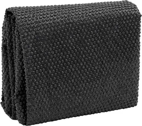 vidaXL Poolabdeckung Schwarz 488 cm PE - Solar-Poolabdeckung mit PE-Luftpolstern, verlängert die Badesaison und spart Chemikalien
