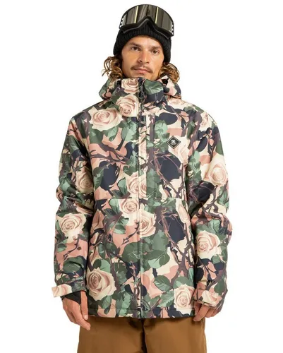 DC Shoes Snowboardjacke Basis Print 10K - Funktionsjacke für Unisex mit 10.000 mm Wassersäule, umweltfreundlichem Material und zahlreichen praktischen Taschen für Skifahrer.