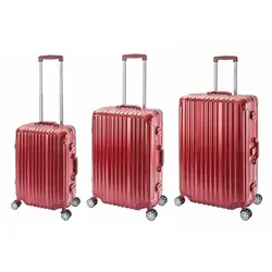 Travelhouse Trolleyset London, 3-teilig, mit TSA Zahlenschloss - Trolley-Sets mit bruchsicherer Polycarbonat-Hartschale und stabilem Alu-Rahmen. Ideal für lange Reisen, leicht und komfortabel mit 4 leisen Rollen für maximale Beweglichkeit.