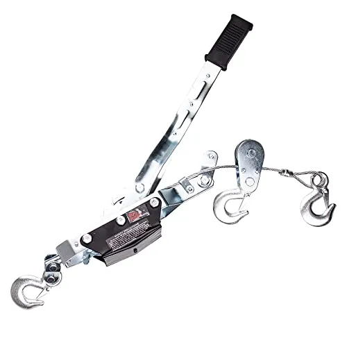 TC TECHNIC Handseilzug 4t 4000kg Seilwinde Flaschenzug Hebezug Seilzug Handwinde