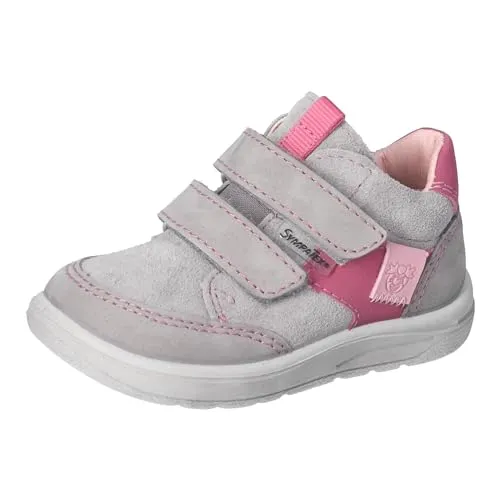 RICOSTA Mädchen Stiefel Kito, Kinder Lauflernschuhe, Weite: Schmal, lose Einlage, Sympatex, Klettstiefel, Booties, Graphit/rosa (450), 25 EU