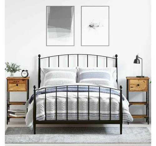 furnicato Nachttisch Modern 33,5x36x70 cm Braun aus massivem Holz - Moderner Nachttisch für stilvolles Schlafzimmer. Mit zwei geräumigen Schubladen bietet er praktischen Stauraum für Ihre Lieblingsgegenstände und fügt sich elegant in jedes Raumkonzept ein.