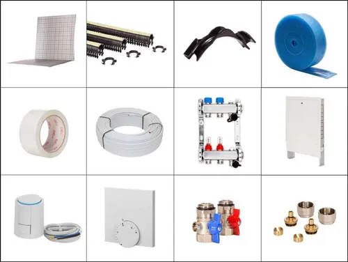 Produktbild Fußbodenheizung 100 m² Tackersystem Set mit Alu Verbundrohr