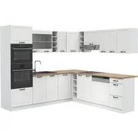 Vicco Küchenzeile Eckküche R-Line in Weiß - Küchenzeilen, hochwertige Materialien für höchsten Komfort und variabel aufstellbar für flexible Gestaltungsmöglichkeiten.