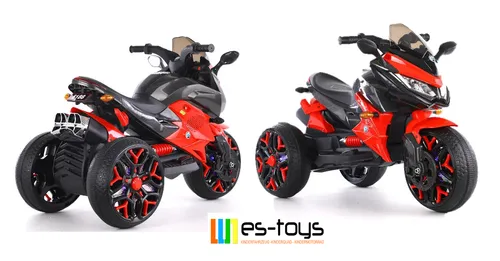 Elektro Kindermotorrad Dreirad 5118 - Doppelte Power für kleine Fahrer - Batteriebetriebene Fahrzeuge für Kinder von 1-7 Jahren, ausgestattet mit 2x 6V4,5A Akkus und 2 Motoren für extra Fahrspaß und Sicherheit.
