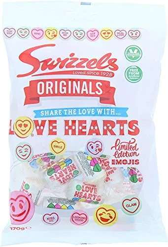 Swizzels Liebesherze Beutel - 170g - 2er-Packung