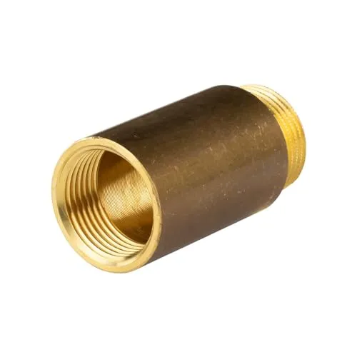 Messing Gewinde-Fitting Hahnverlängerung IG/AG 1' (DN 25) Länge 60 mm - schwere Ausführung